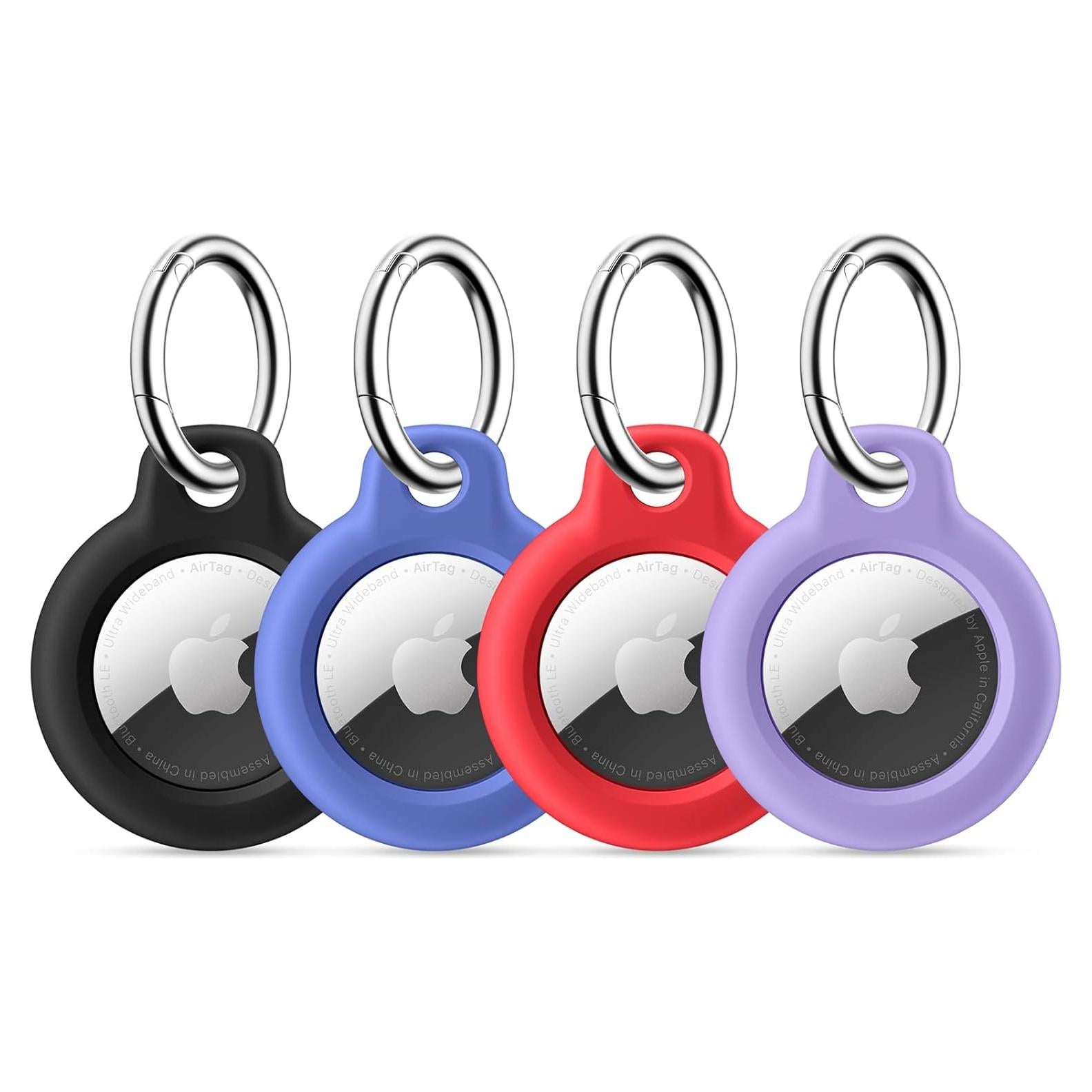 Funda Maledan para Apple AirTag 4 Pack - Impermeable y Ligera