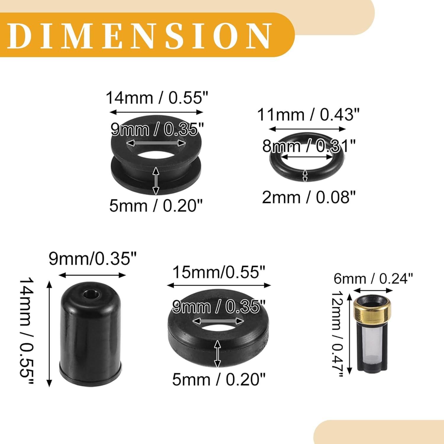 Kit de Reparación Junta de Sello Inyector Partuto para Toyota 3VZE