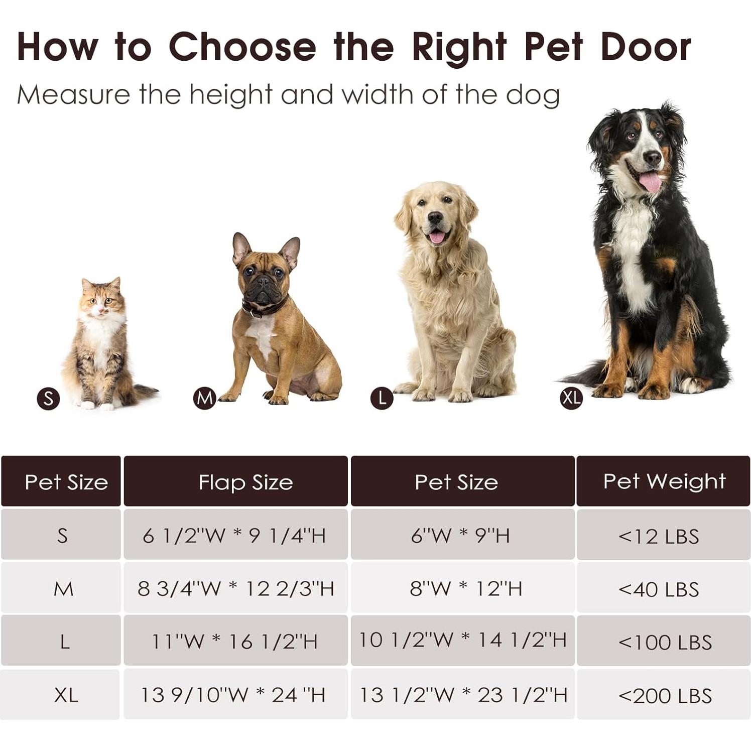 Puerta para Perros ALUMANI Mediana Acero Color Café