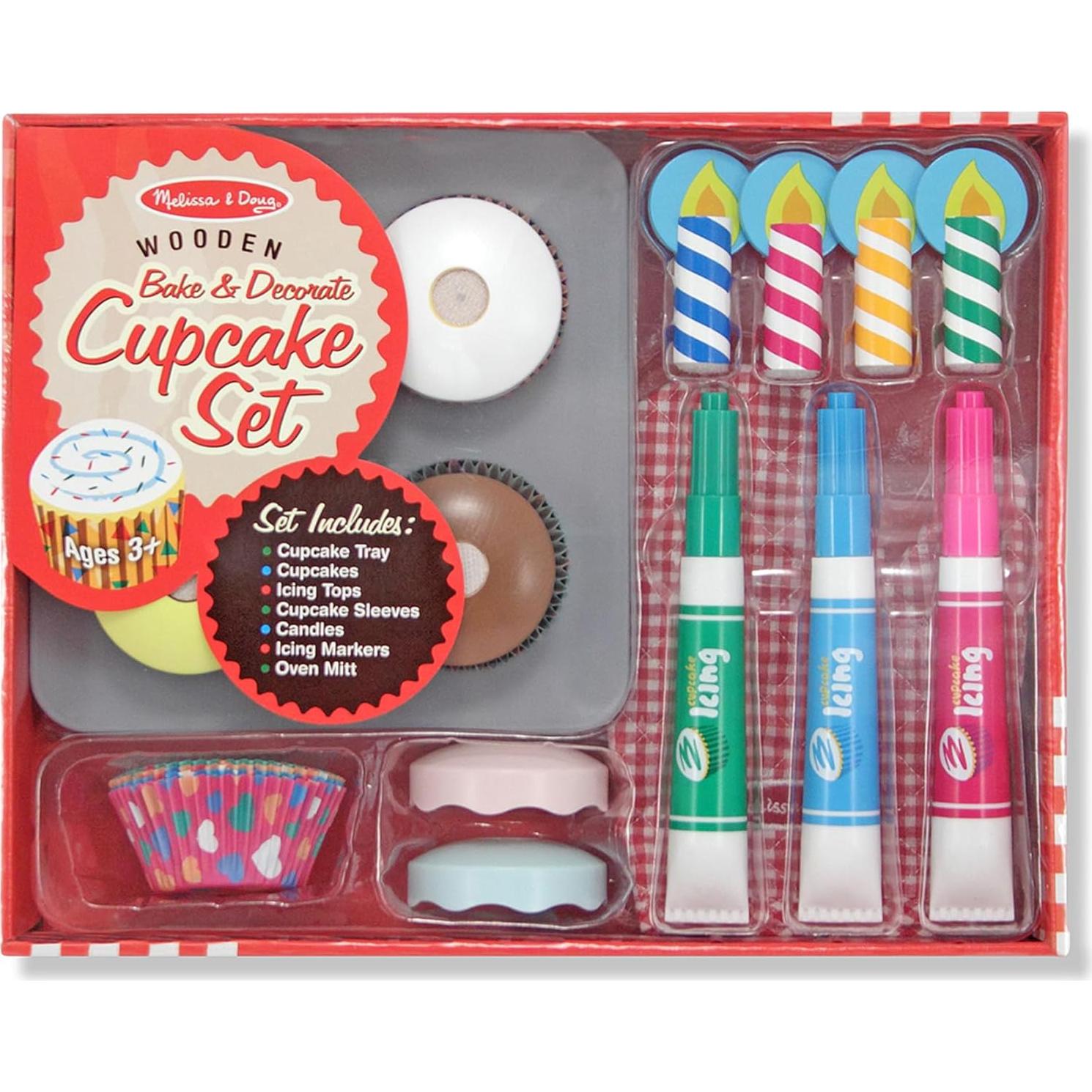 Juego de Cocina de Madera Melissa & Doug - Cupcakes Decorativos