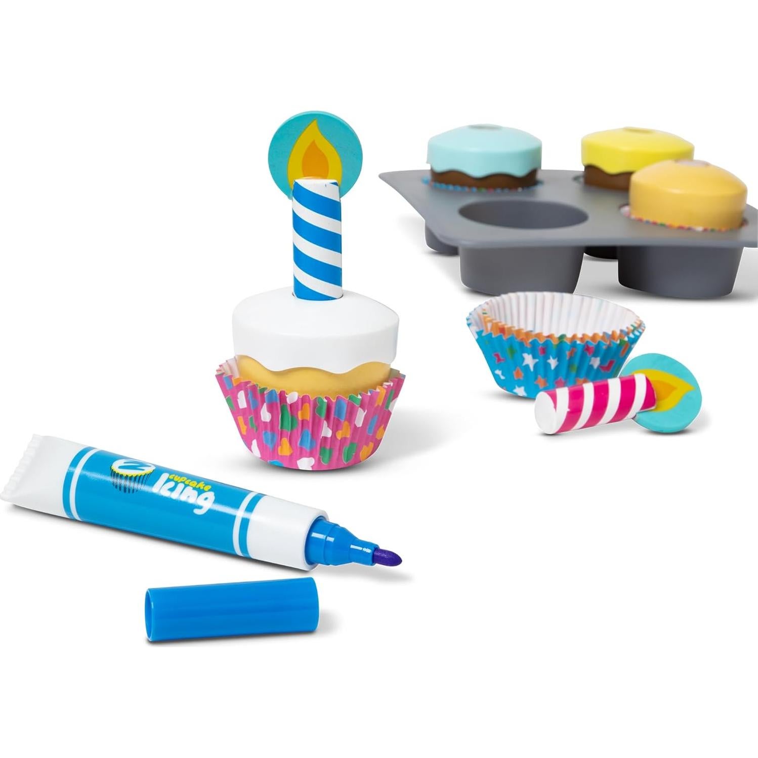 Juego de Cocina de Madera Melissa & Doug - Cupcakes Decorativos