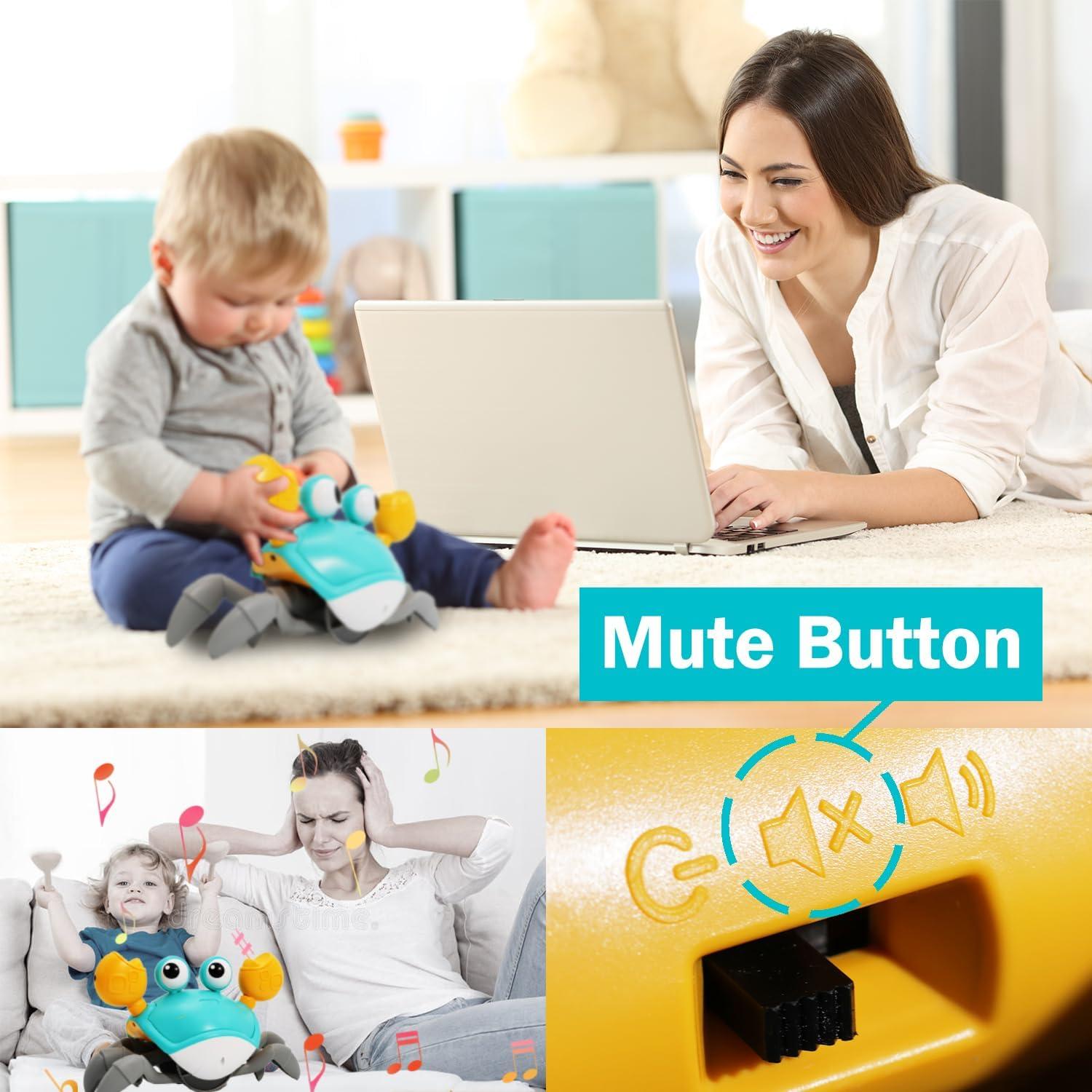 Juguete Gateador Cangrejo Keculf Verde para Bebés 3+ Años