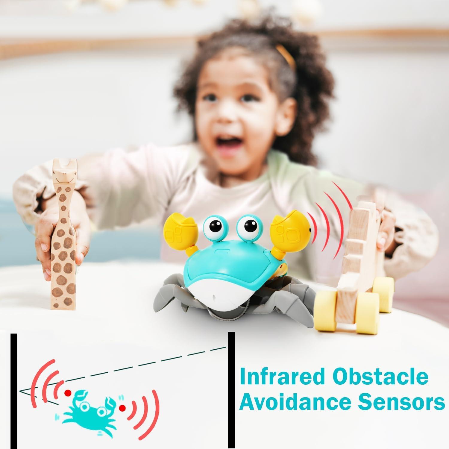 Juguete Gateador Cangrejo Keculf Verde para Bebés 3+ Años