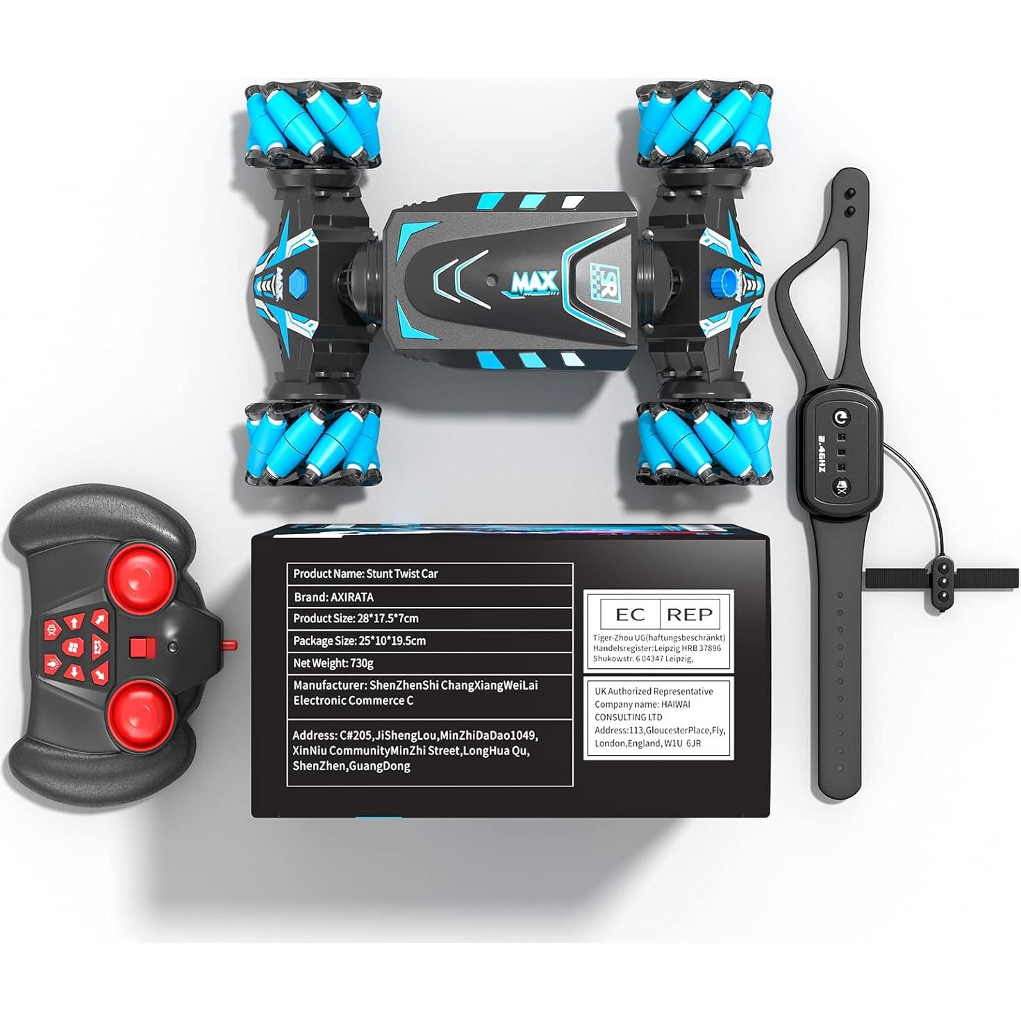 Coche RC Acrobático Axirata Controlado por Gestos 4WD