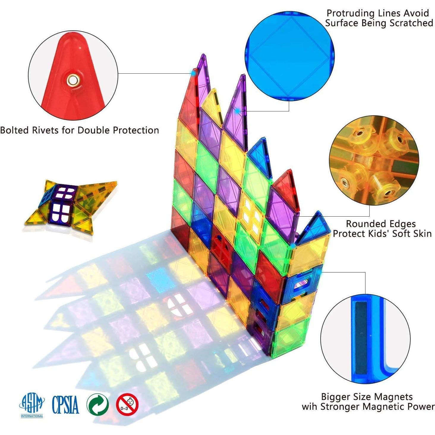 Juguetes Magnéticos para Niños MAGBLOCK 32 Piezas Educativos