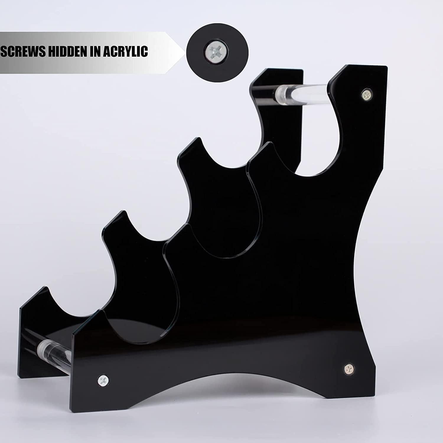 Soporte de Sable de Luz Acrílico HHUXIUE 3 Niveles Negro