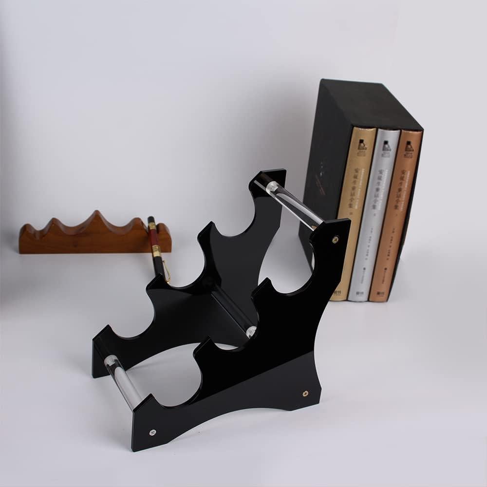 Soporte de Sable de Luz Acrílico HHUXIUE 3 Niveles Negro