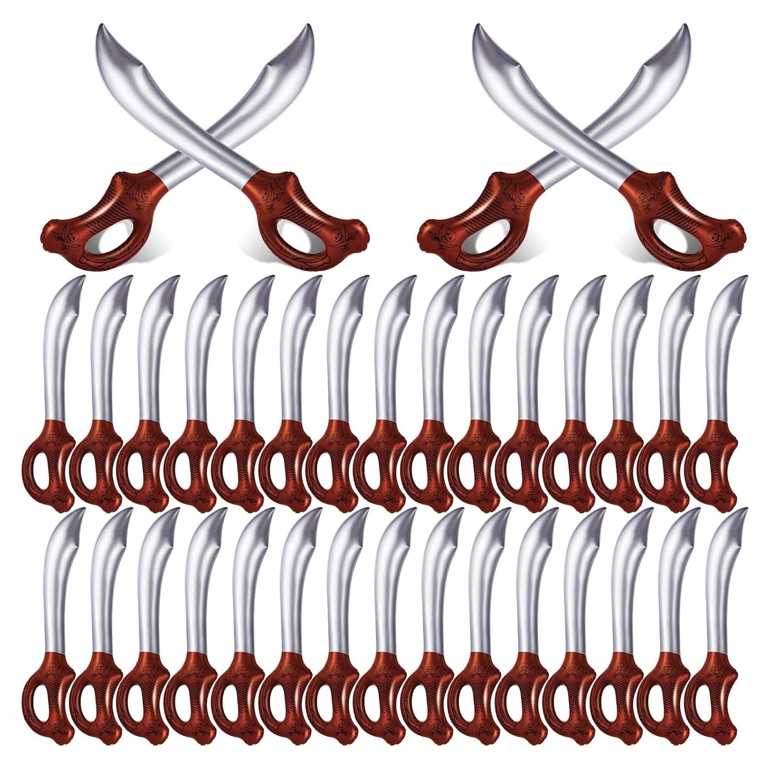 22 Piezas Espadas Piratas Inflables ZAUGONTW 58 cm