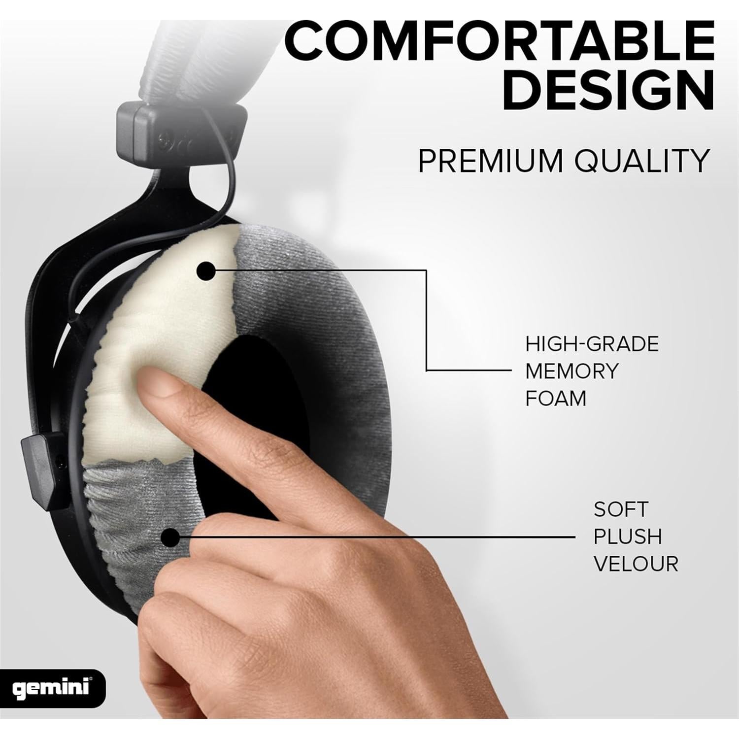 Auriculares Profesionales Gemini DJX-1000 - 53mm, Aislamiento