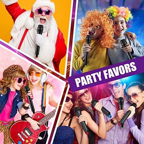 Micrófono Falso Sanwuta 6 Pcs Juguete de Disfraz 27 cm