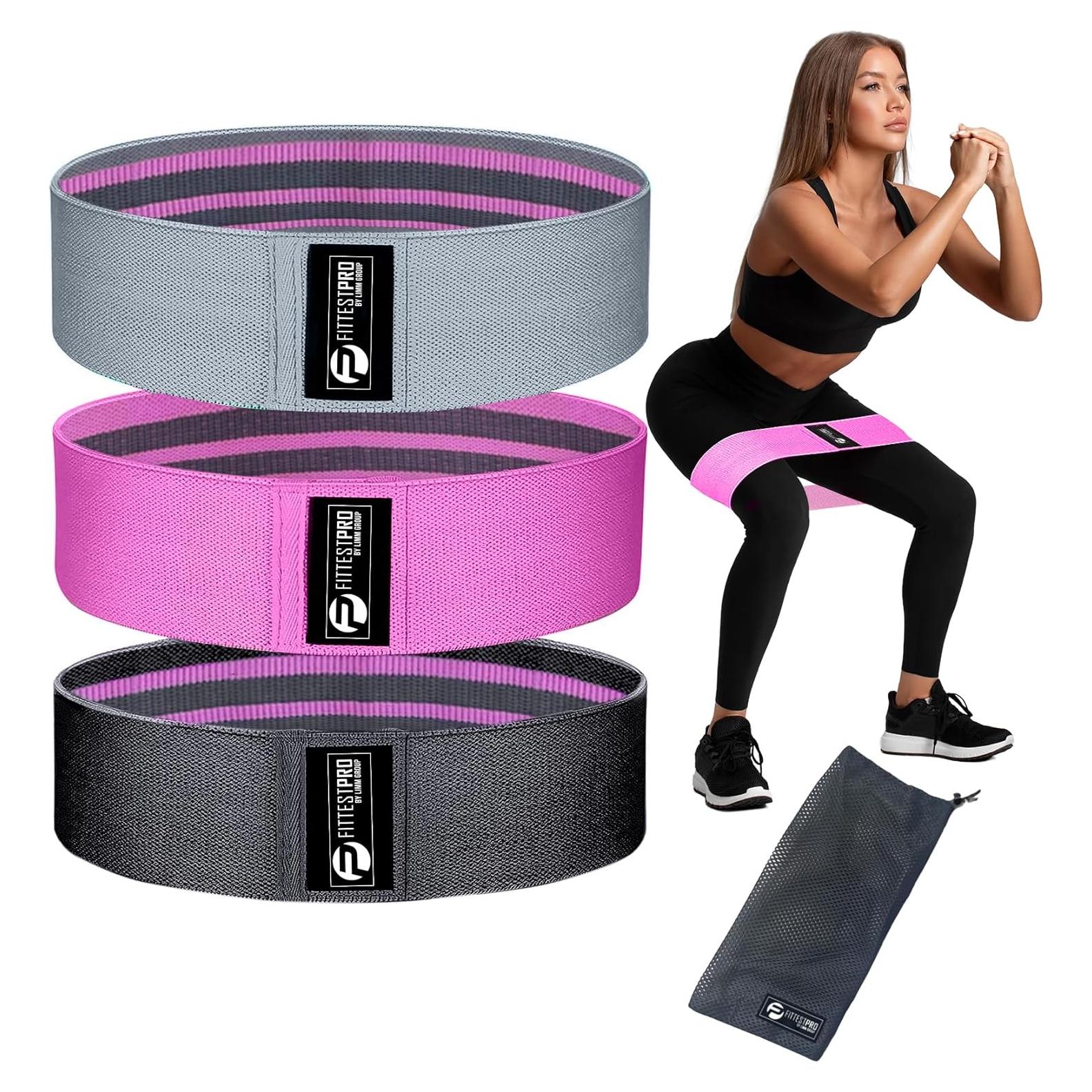 Bandas de Resistencia Limm para Glúteos y Piernas - Rosa