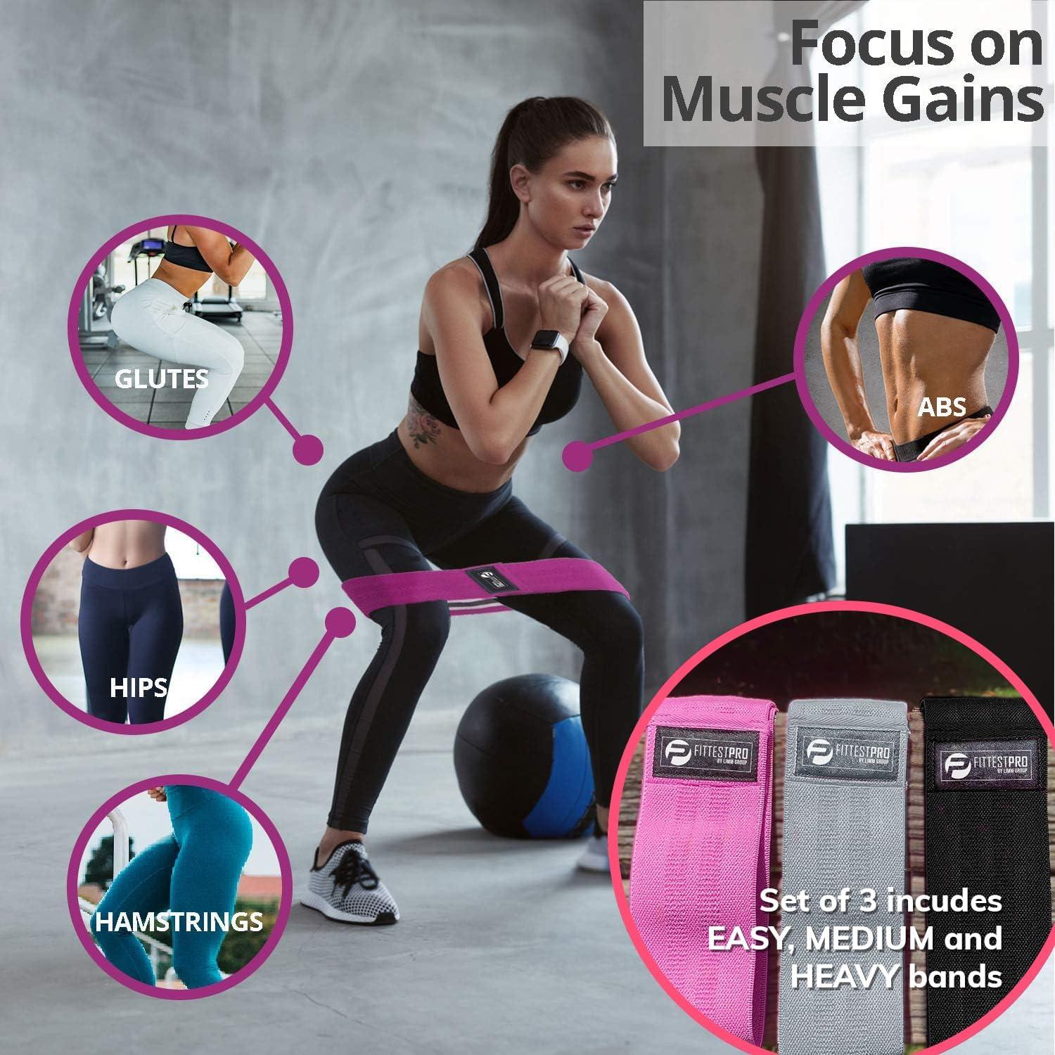 Bandas de Resistencia Limm para Glúteos y Piernas - Rosa