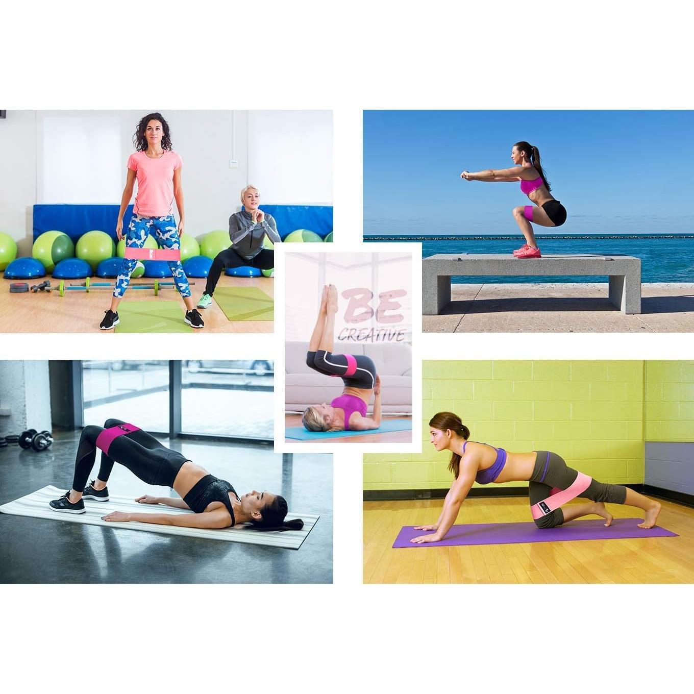 Bandas de Resistencia Limm para Glúteos y Piernas - Rosa