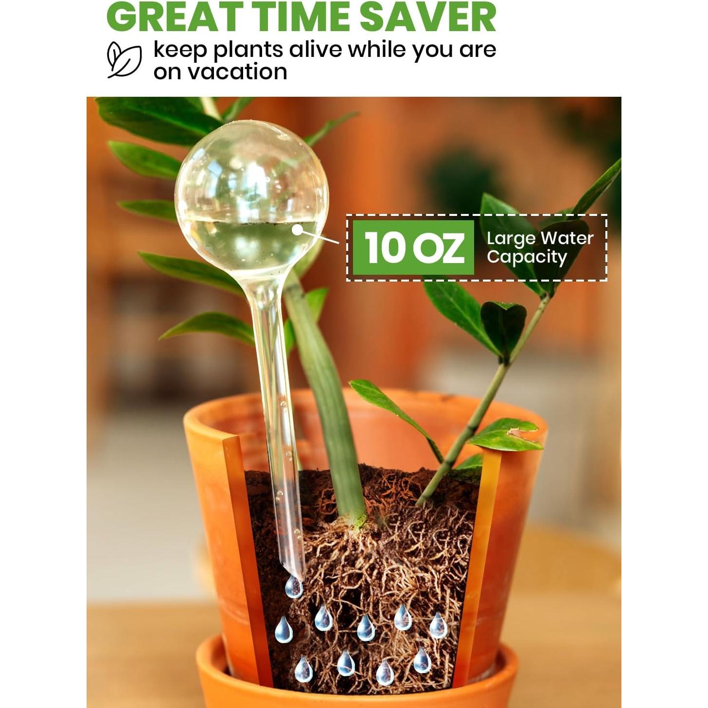 Esferas de Riego Automático Gardenbro 4 Pcs 300 ml