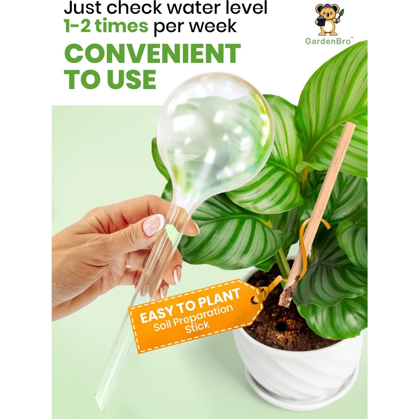 Esferas de Riego Automático Gardenbro 4 Pcs 300 ml