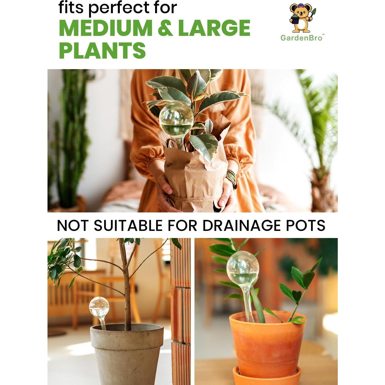 Esferas de Riego Automático Gardenbro 4 Pcs 300 ml