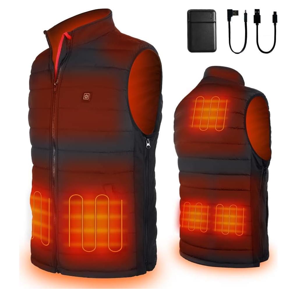 Chaleco Térmico Eléctrico Hoson con 9 Zonas de Calentamiento