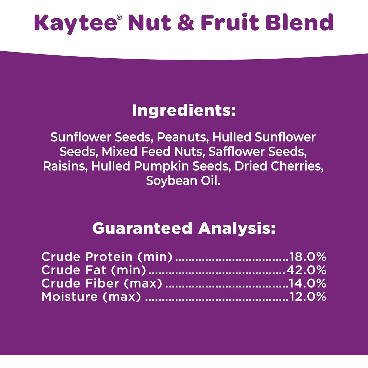 Mezcla de Nueces y Frutas Kaytee para Aves Silvestres 2.27 kg