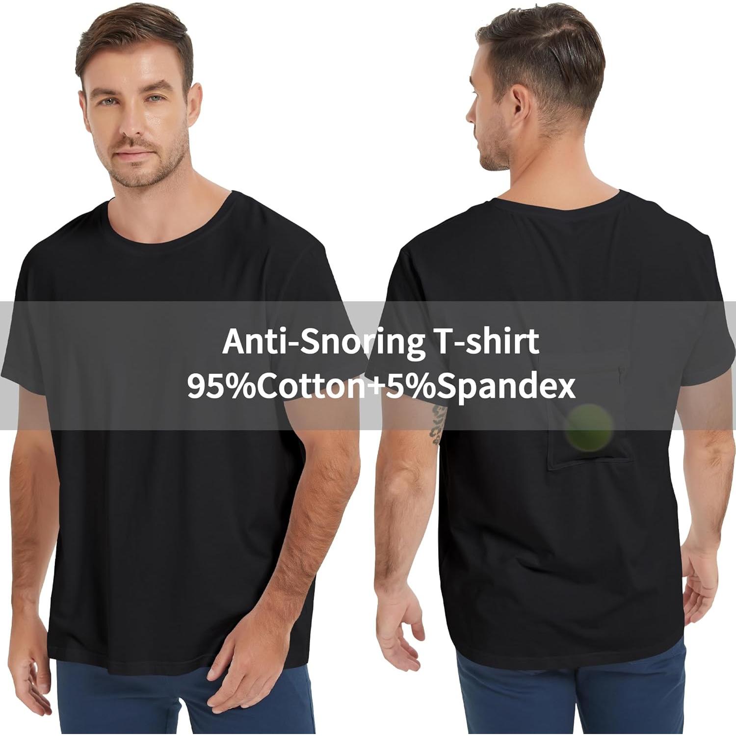 Camiseta Antisnoring Codida para Apnea del Sueño - Negro XS