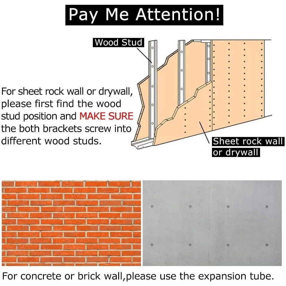 Mesa Plegable Montada en la Pared Necesita AC15CB 76x50cm Negra