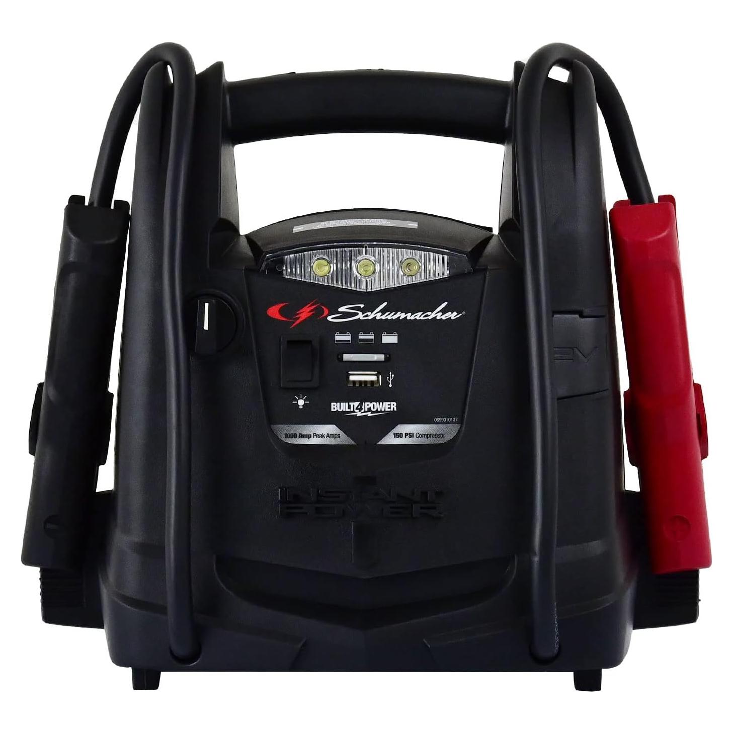 Arrancador 4 en 1 Schumacher SJ1330 1000A Compresor 150 PSI