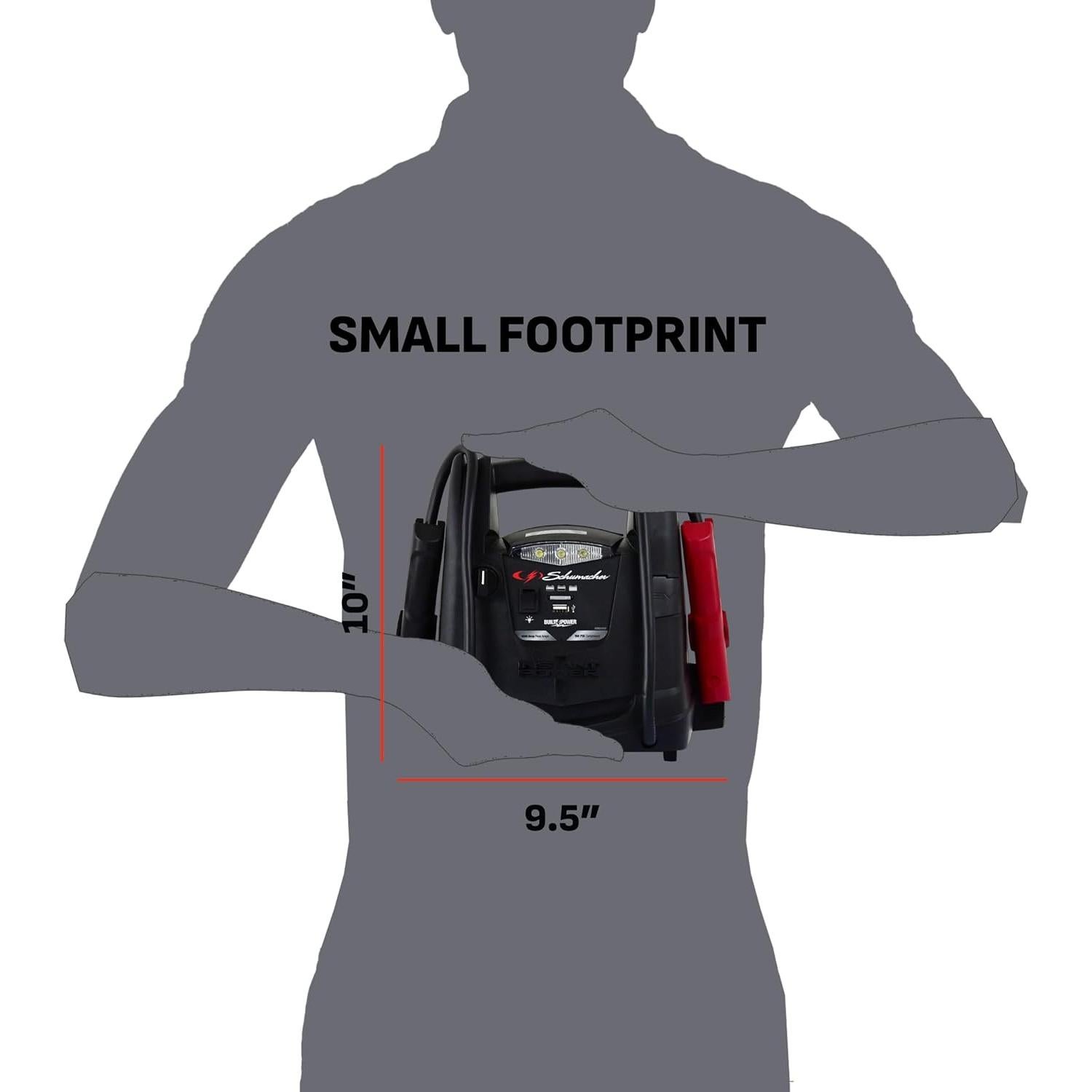 Arrancador 4 en 1 Schumacher SJ1330 1000A Compresor 150 PSI