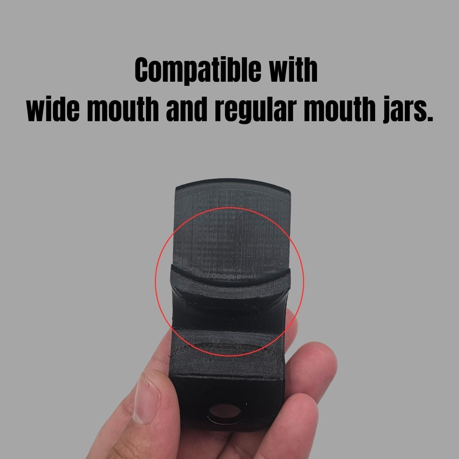 Abridora de Tarros Manual Genérico Negra para Tapas Anchas y Regulares