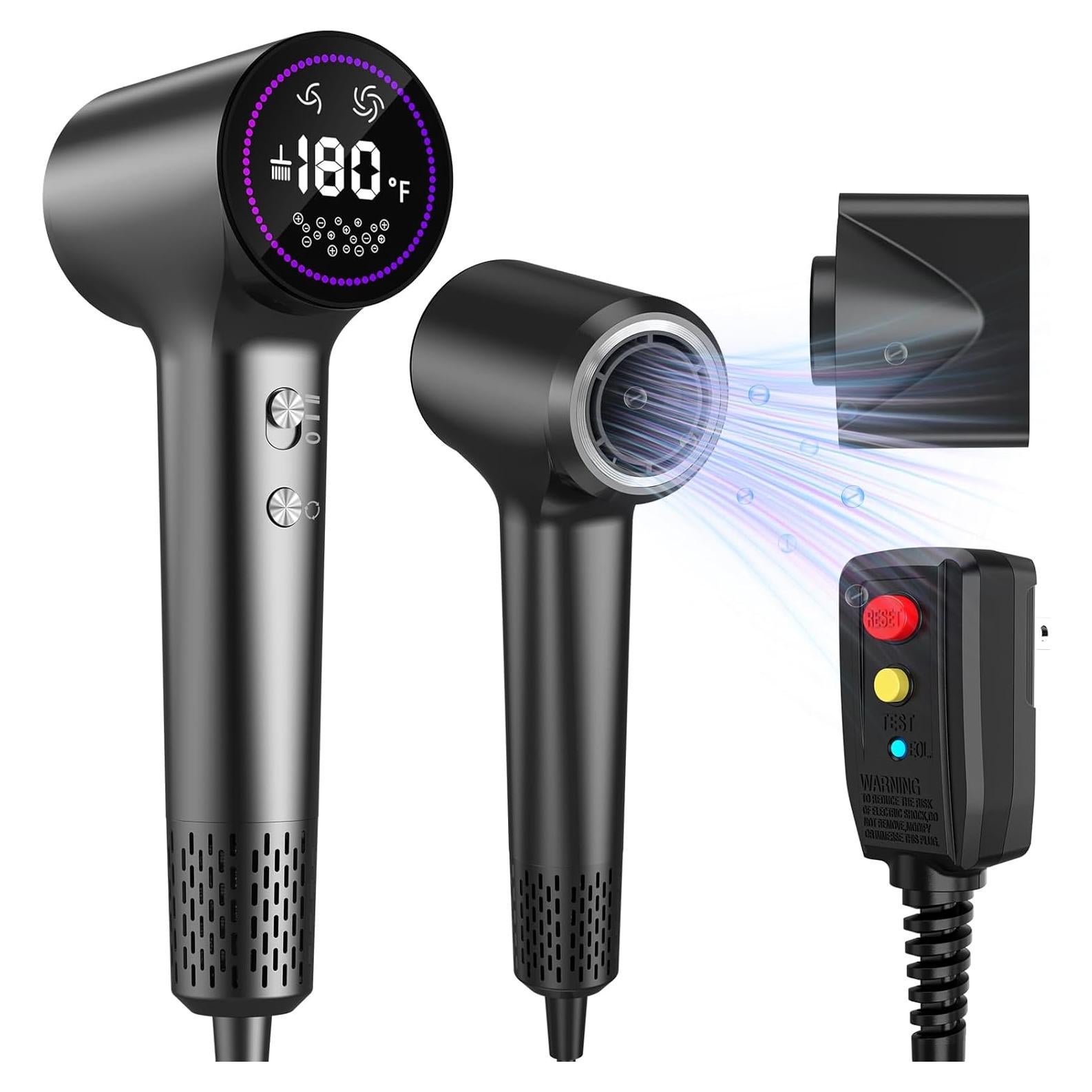 Secador de Pelo HOTLIFE Profesional 110,000 RPM Iónico Gris