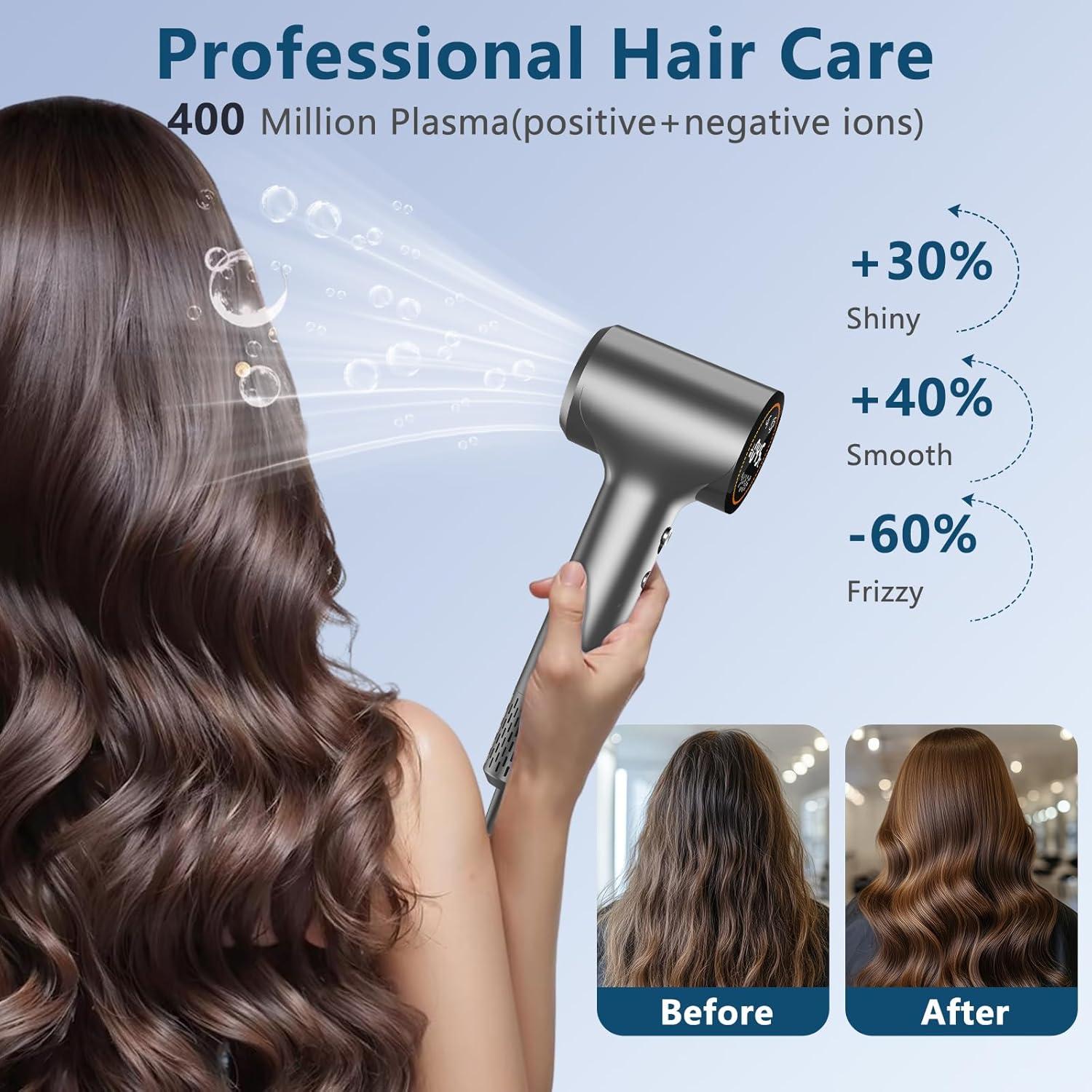 Secador de Pelo HOTLIFE Profesional 110,000 RPM Iónico Gris
