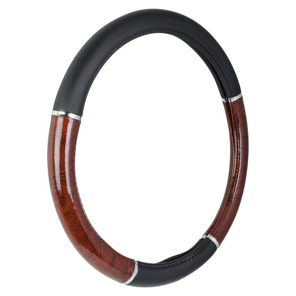 Cubierta de Volante Custom Accessories 35710P Negra 36-39 cm