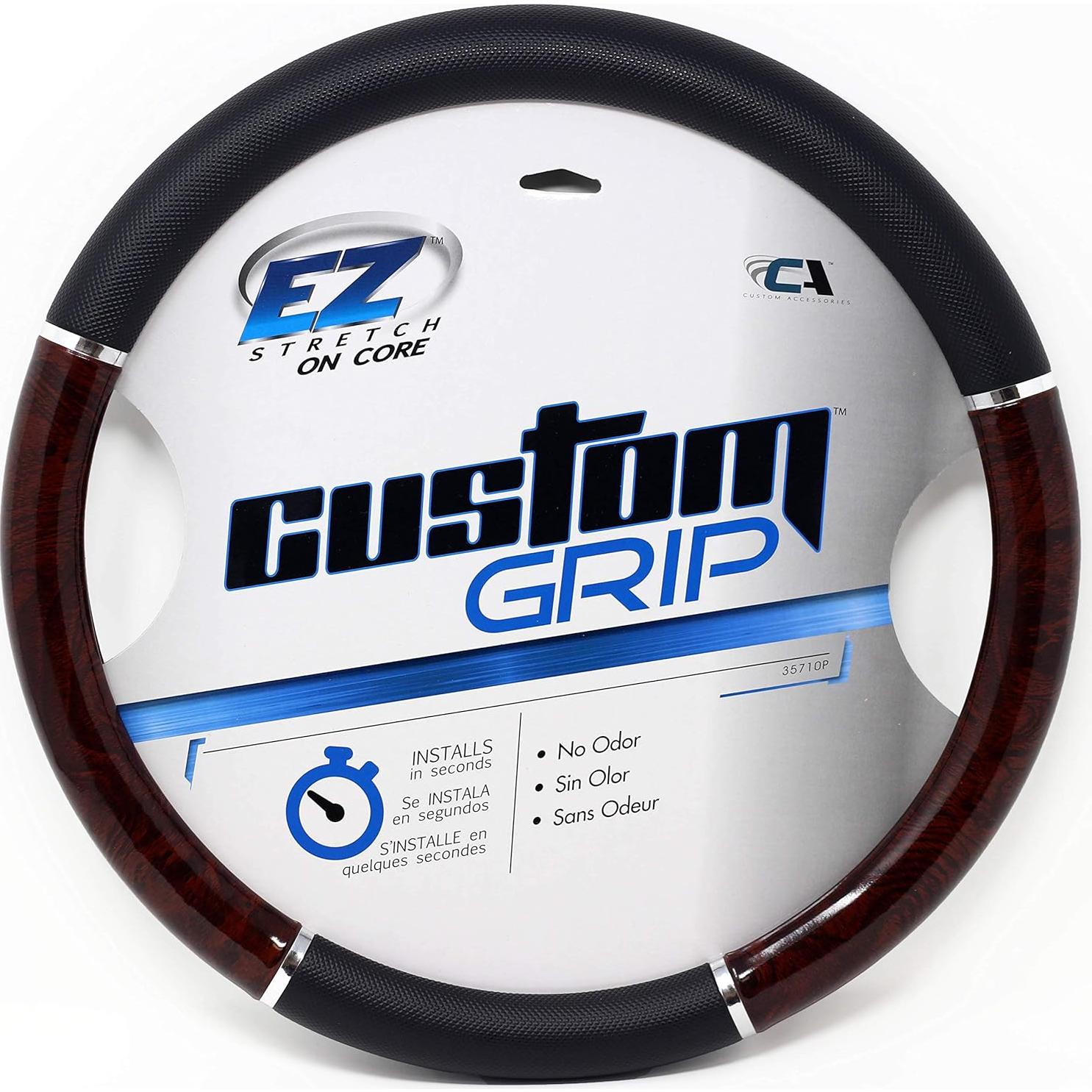 Cubierta de Volante Custom Accessories 35710P Negra 36-39 cm