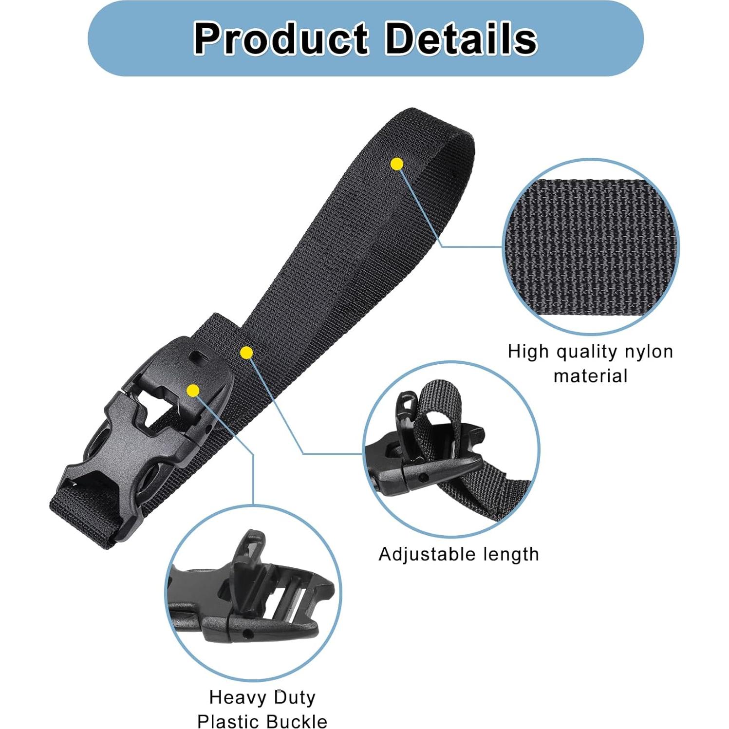 Correas Utilitarias Vigorport 1.9 cm x 30.5 cm Ajustables 4 Pzas