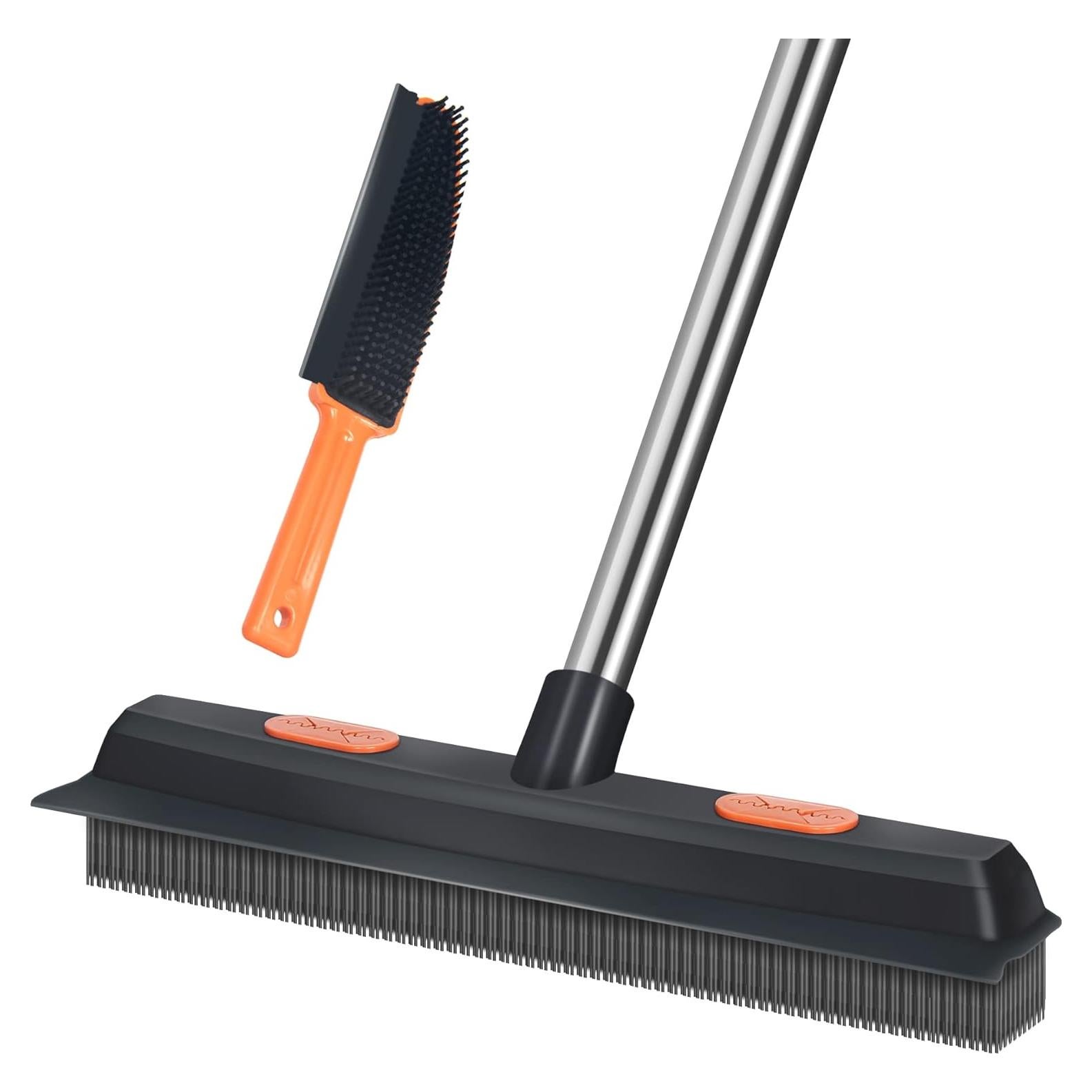 Rastrillo de Alfombra LandHope con Mango Ajustable y Limpiaparabrisas