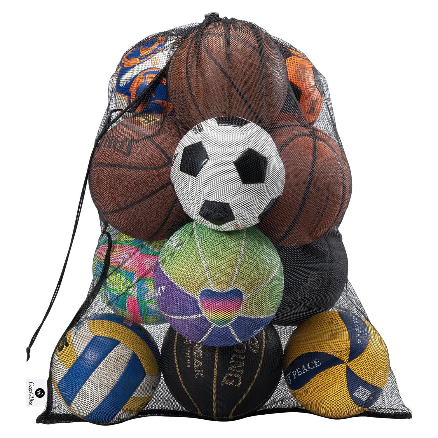Bolsa de Malla para Pelotas OrgaWise 70x90cm Negra