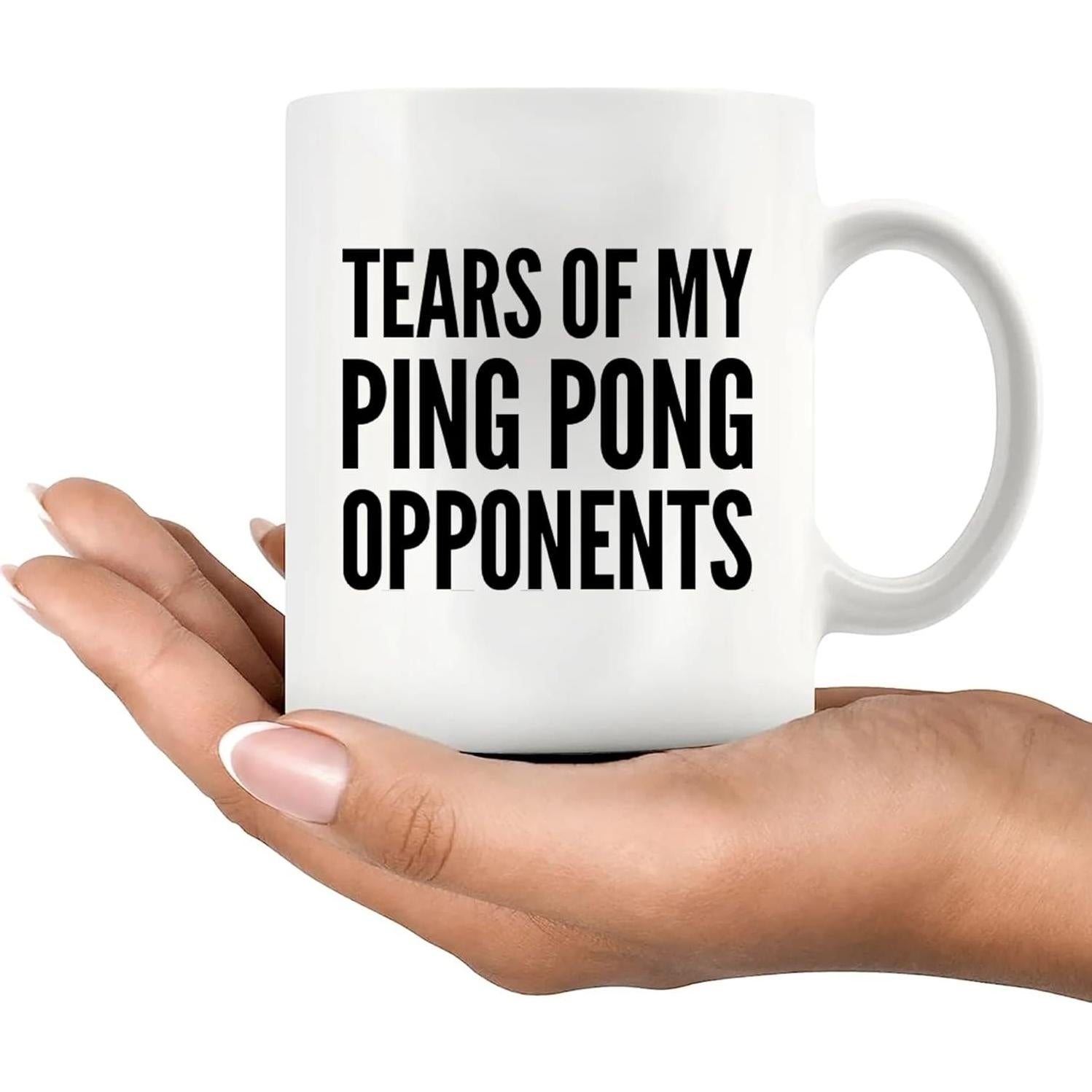 Taza de Cerámica Ping Pong Panvola 326ml Divertida