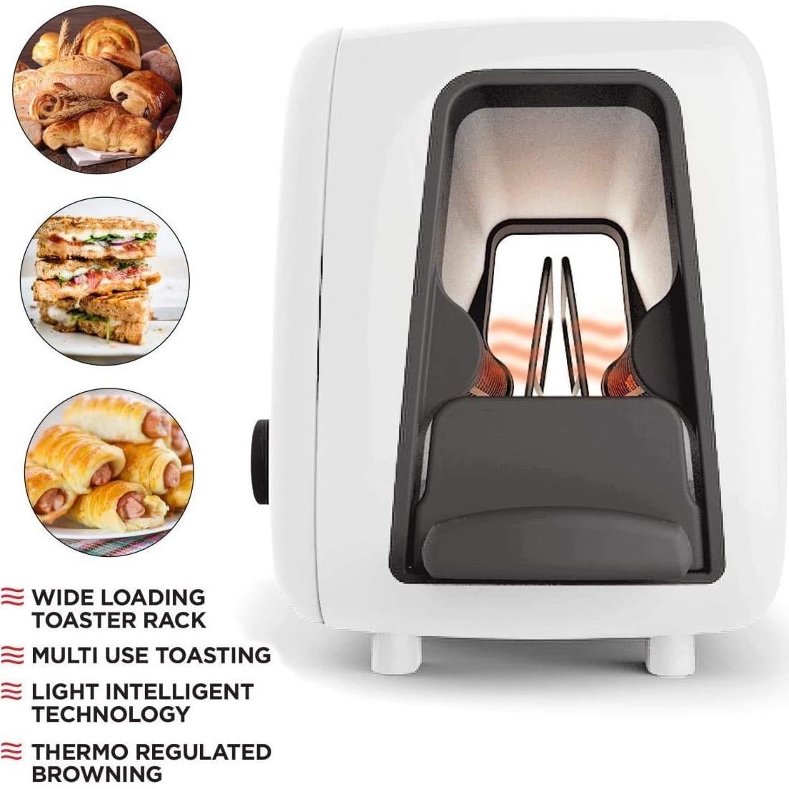 Tostadora BergHOFF Seren Carga Lateral 850W Blanca