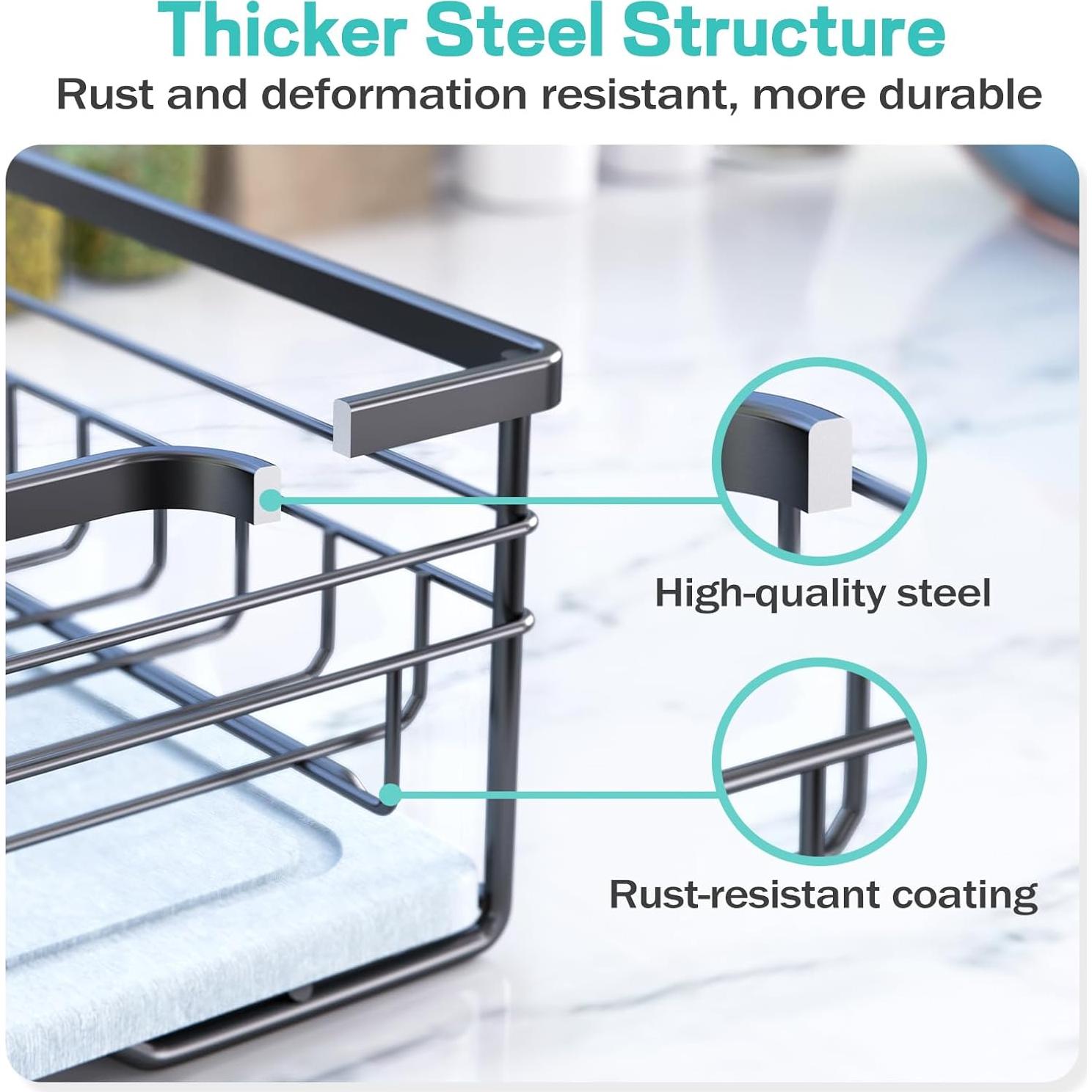 Escurridor de Platos VABNEER con Alfombrilla de Secado Rápido