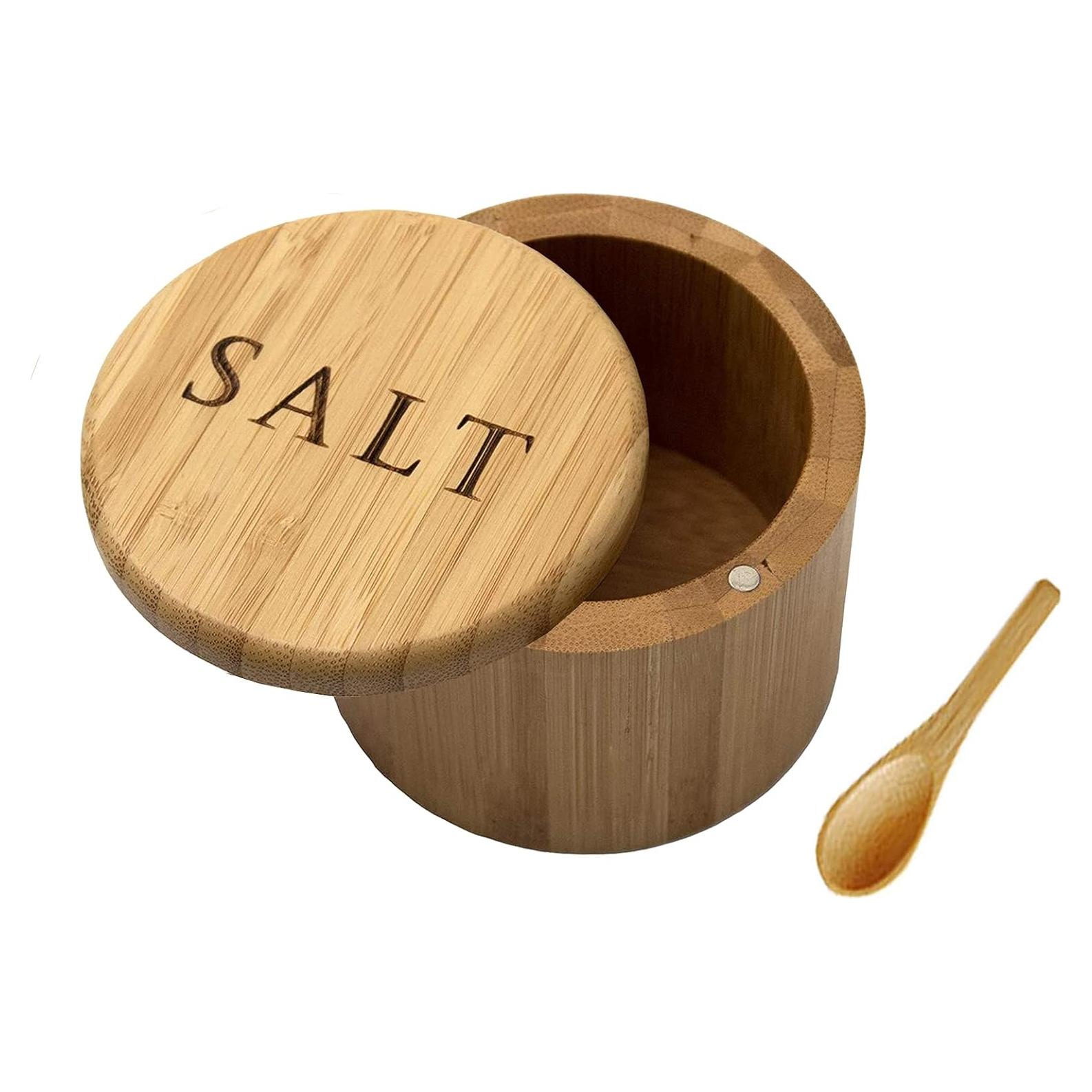 Salero de Bambú VICUKIE con Tapa Magnética 148ml