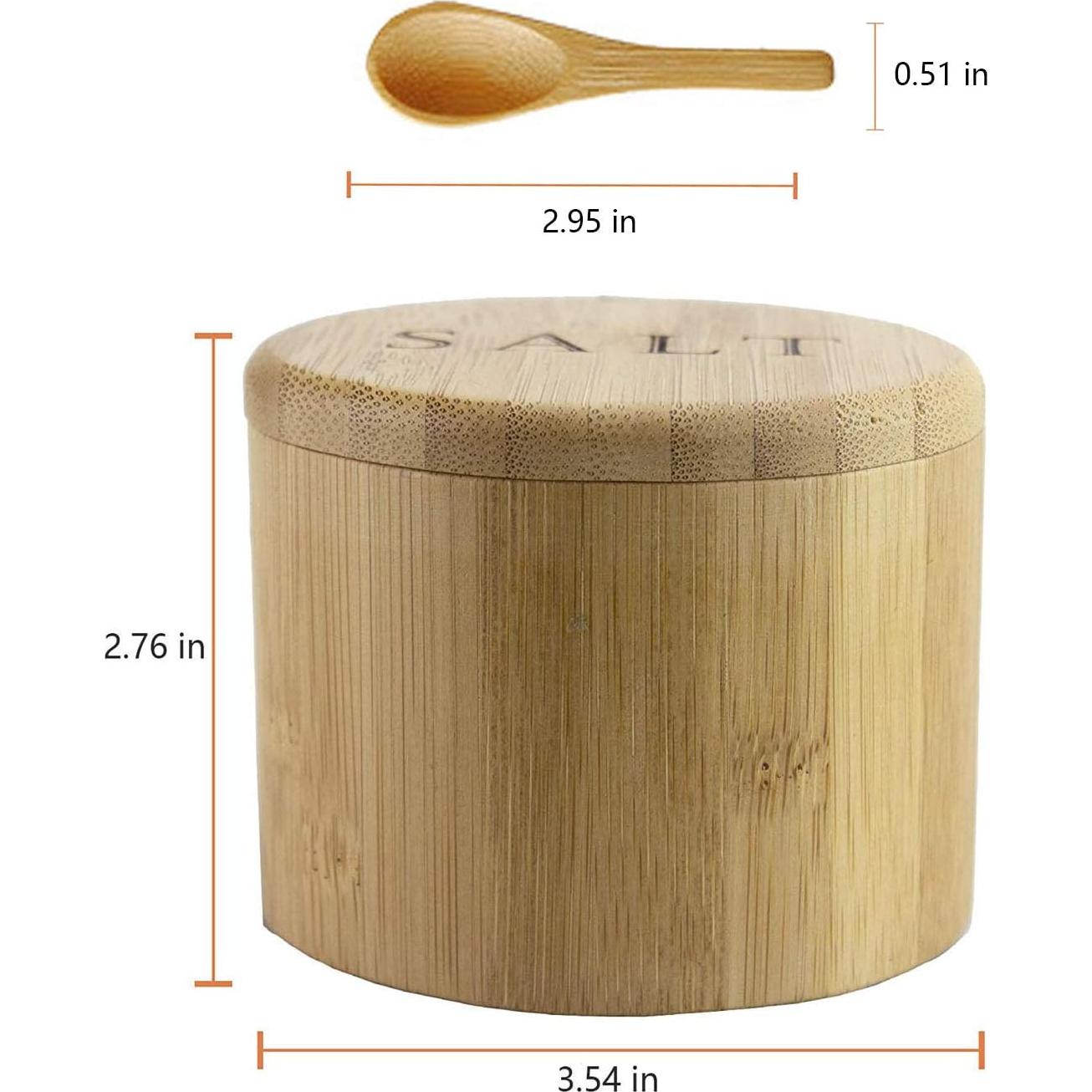 Salero de Bambú VICUKIE con Tapa Magnética 148ml