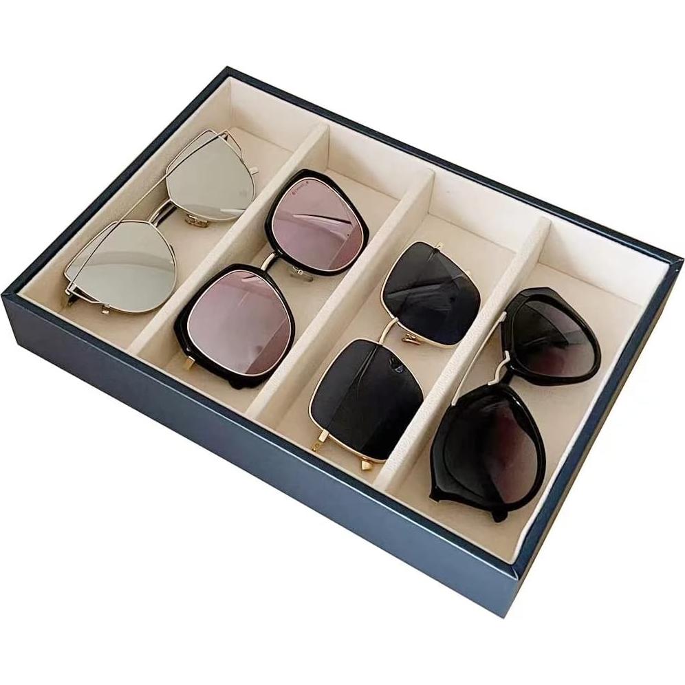 Organizador de bandeja para gafas Svea Display beige 28.1x20.1cm