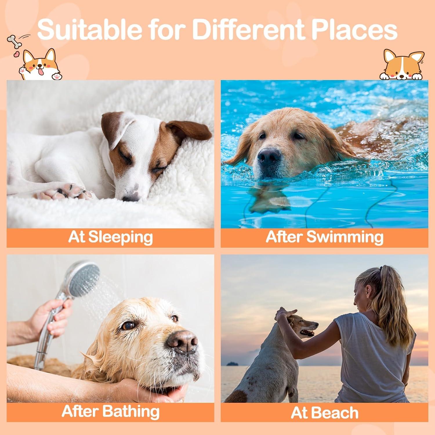 Baño para Perros Bienbee XL Azul Oscuro, Secado Rápido