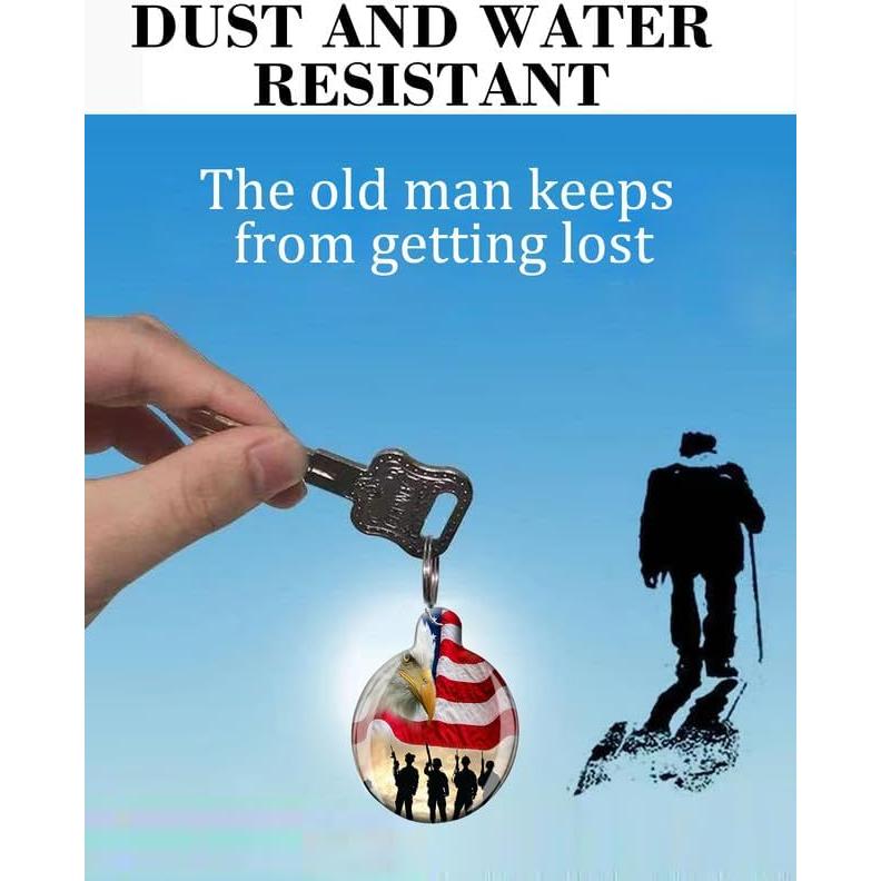 Funda Protectora para Air Tag LZMtacase - Águila Americana