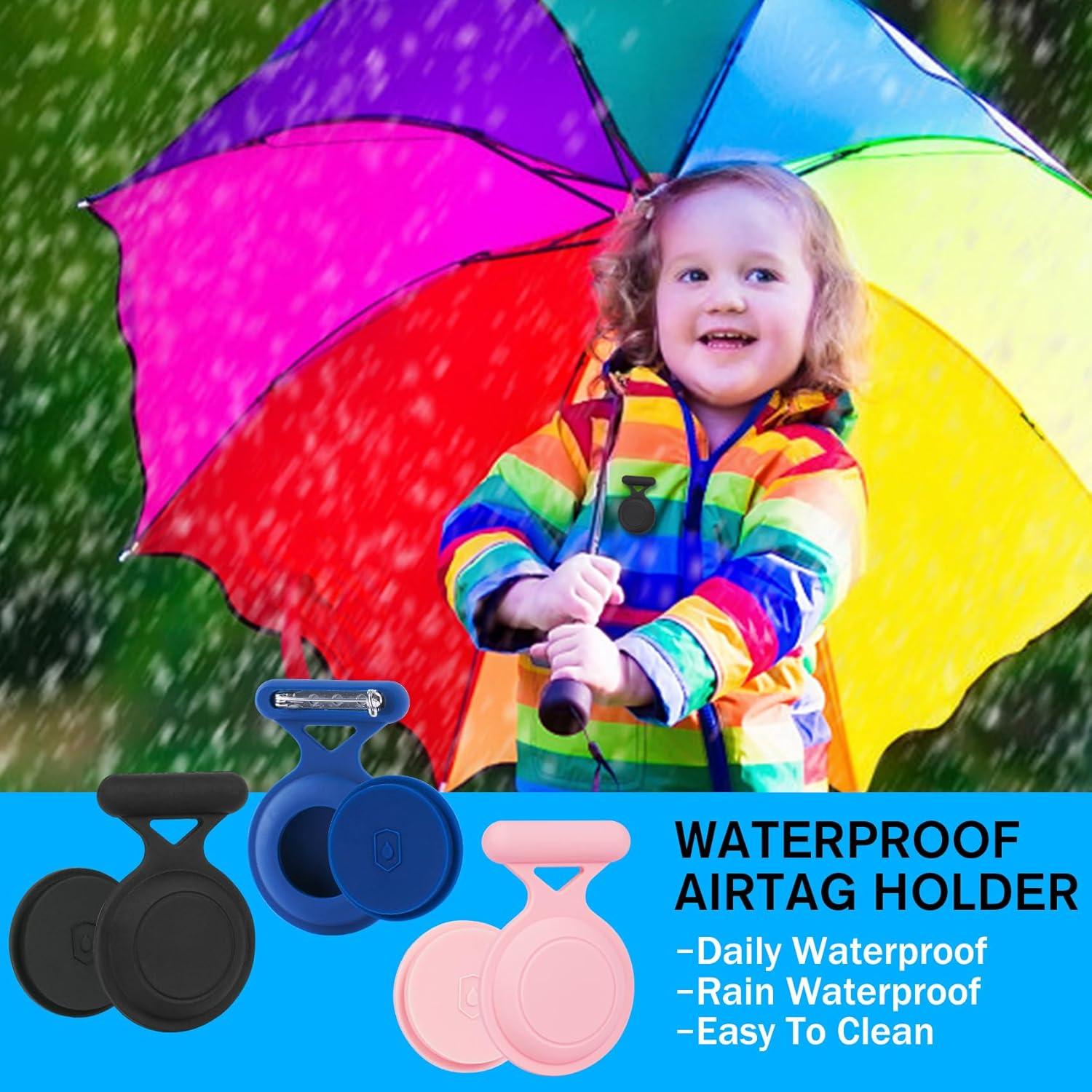 Soporte Airtag Impermeable AOYYUBK para Niños - Paquete de 4