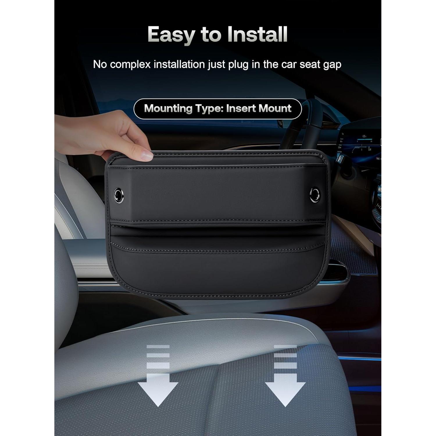 Relleno Organizador de Cuero Owntow para Espacio entre Asientos