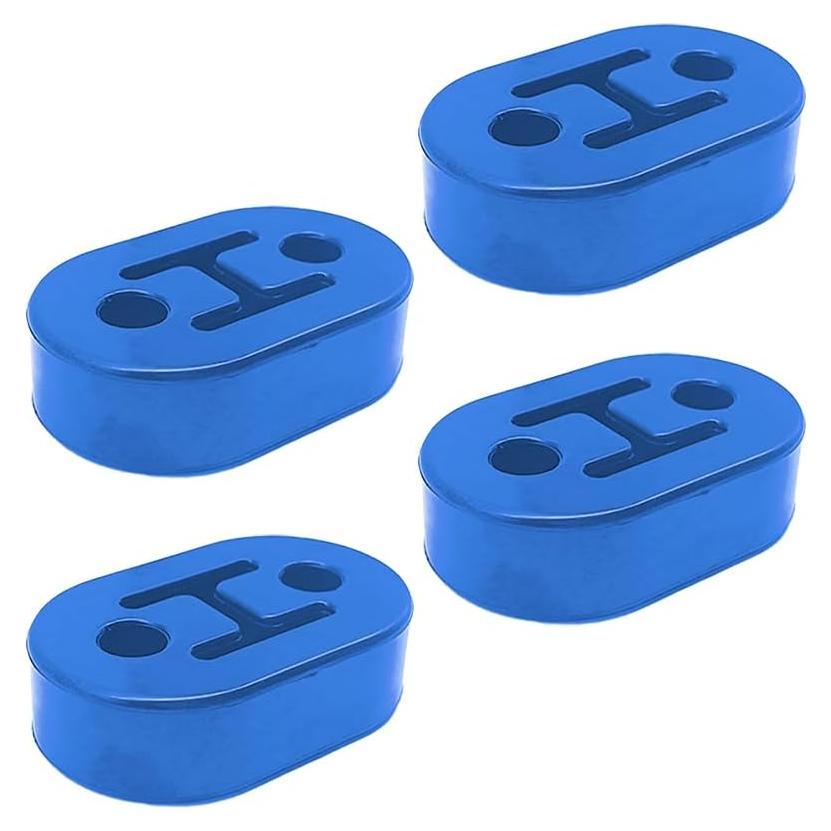 Soporte de Escape de Goma Lunwag 4 Pcs 12mm Universal Azul