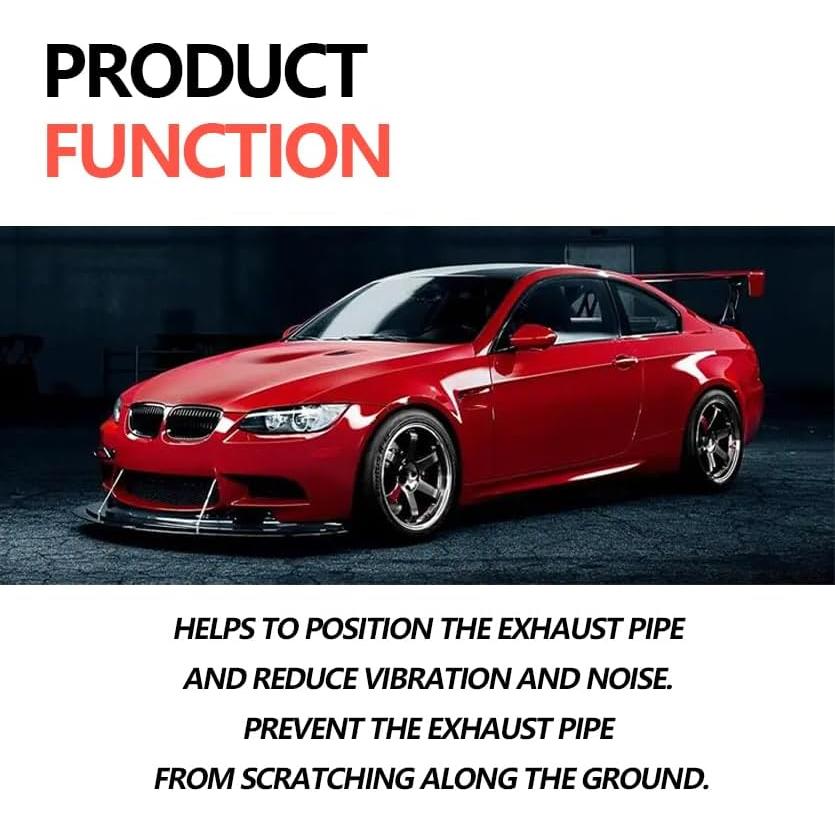 Soporte de Escape de Goma Lunwag 4 Pcs 12mm Universal Azul