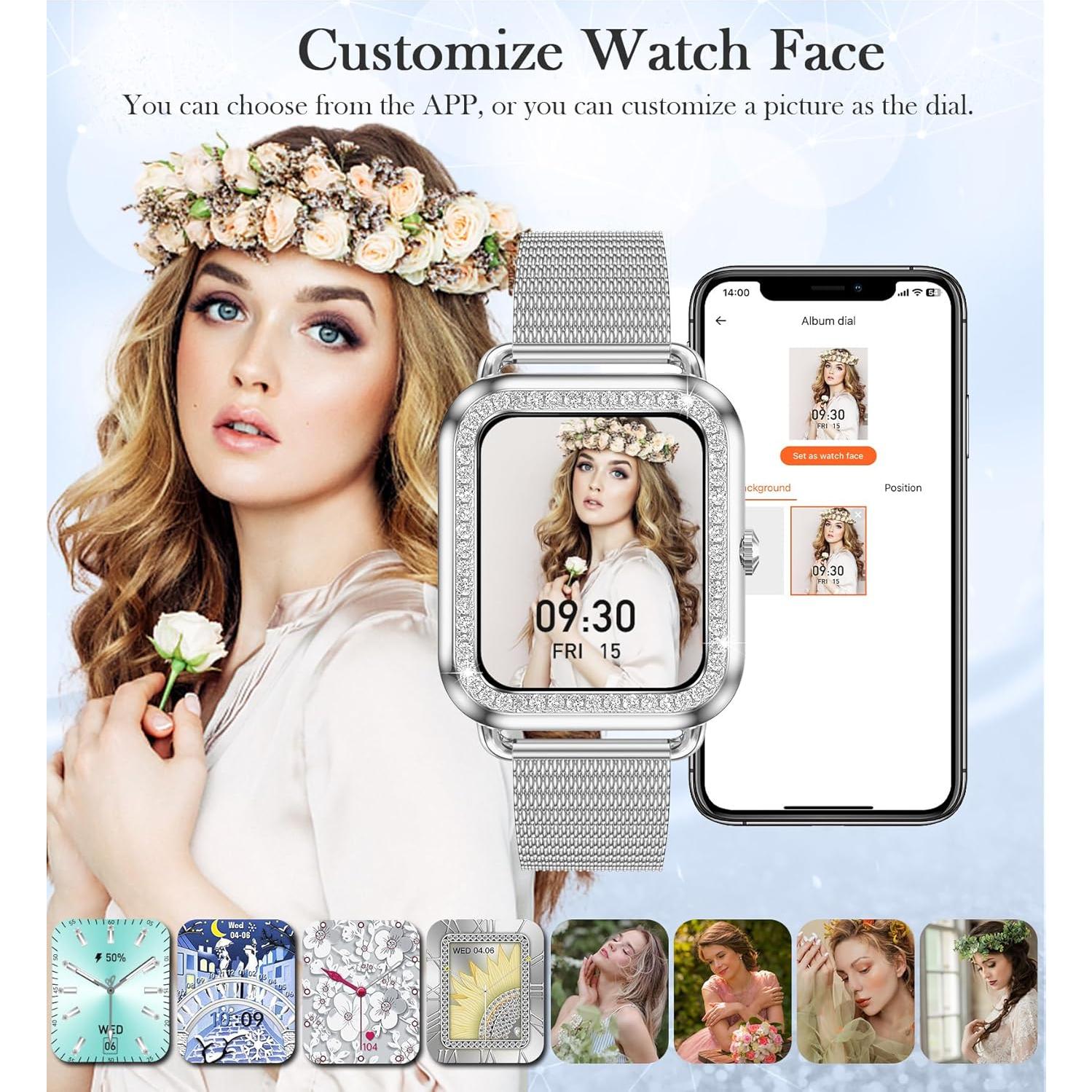 Reloj Inteligente Betatree 1.6" Táctil para Mujeres