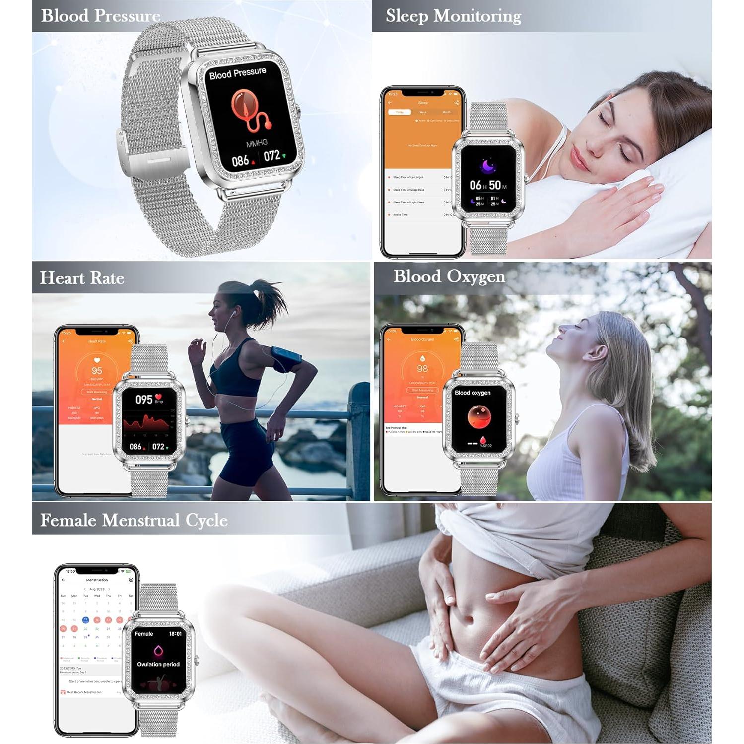 Reloj Inteligente Betatree 1.6" Táctil para Mujeres