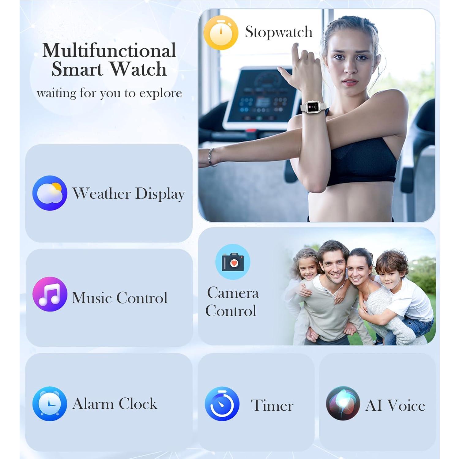 Reloj Inteligente Betatree 1.6" Táctil para Mujeres