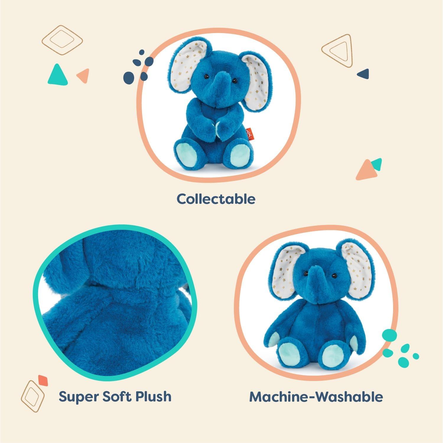 Elefante de Peluche B. toys Ellie-Berry 30 cm Azul Suave